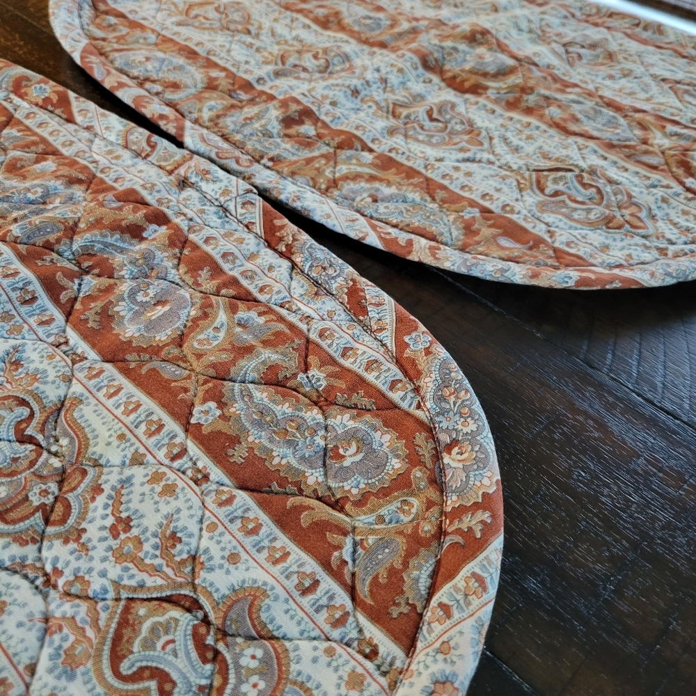 Paisley Quilted Placemats - Picture 3 of 5
